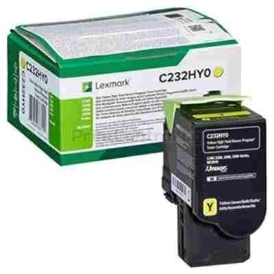 Консуматив Lexmark C232HY0 C/MC2325, 2425, 2535, MC2640 Yellow Return Programme 2.3K Toner Cartridge