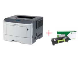 Лазерен принтер, Lexmark MS317dn + Съвместим 2.5K Toner