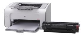 Лазерен принтер, HP LaserJet Pro P1102W - черен